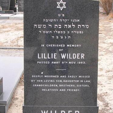 WILDER Lillie -1983