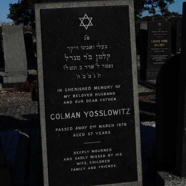 YOSSLOWITZ Colman -1976