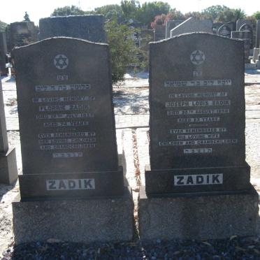 ZADIK Joseph Louis -1954 &amp; Florrie -1957