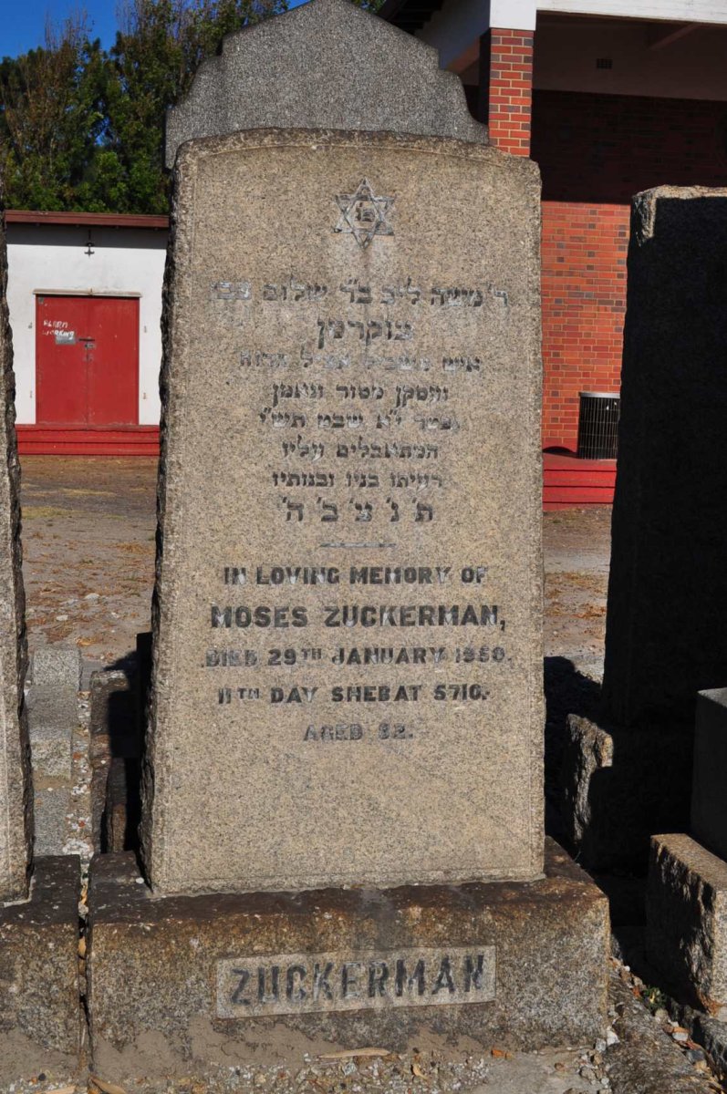 ZUCKERMAN Moses -1950