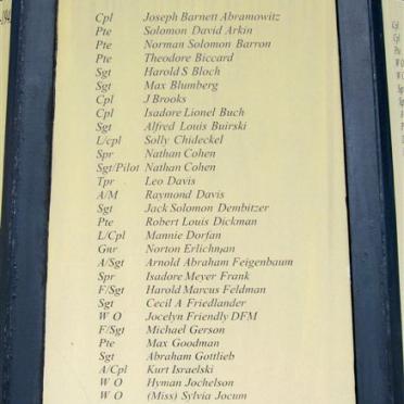 Roll of Honour - Side 2 WW2