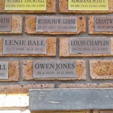 SCOTT :: GERSIE :: WELTHAGEN :: BALL :: CHAPLIN :: JONES