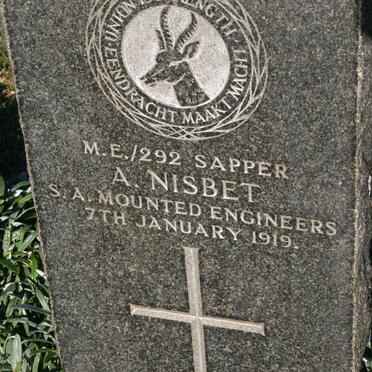NISBET A. -1919