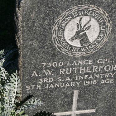 RUTHERFORD A.W. -1918