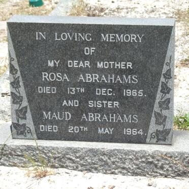 ABRAHAMS Rosa -1965 :: ABRAHAMS Maud -1964
