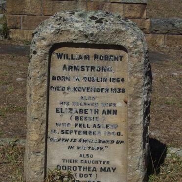 ARMSTRONG William Robert 1864-1938 &amp; Elizabeth Ann -1940 :: ARMSTRONG Dorothea May