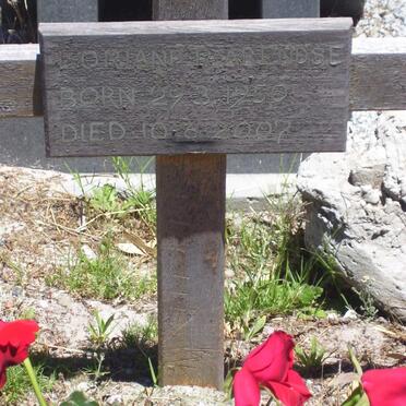 ARENDSE Loriane R. 1950-2007