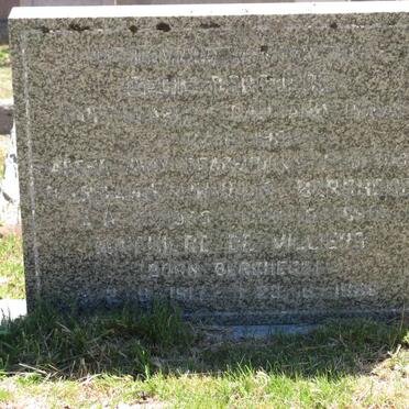 BERCHE?? Cecil :: ? Phyllis :: DE VILLIERS Mathe? nee BERCHE??