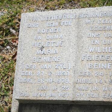 BEINEKE Wilhelm Friederich 1890-1966 &amp; Heletje Maria VAN ZŸL 1893-1979