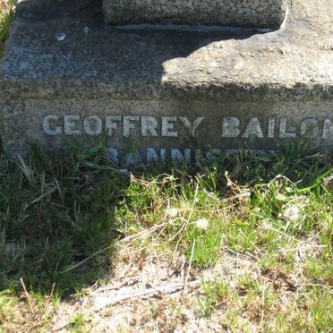 BANNISTER Geoffrey Bailon