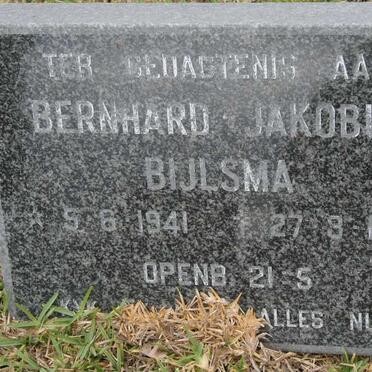BIJLSMA Bernhard Jakobus 1941-1989