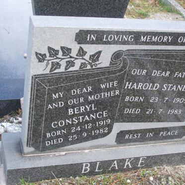 BLAKE Harold Stanley 1909-1983 &amp; Beryl Constance 1919-1982