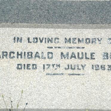 BLACK Archibald Maule -1963