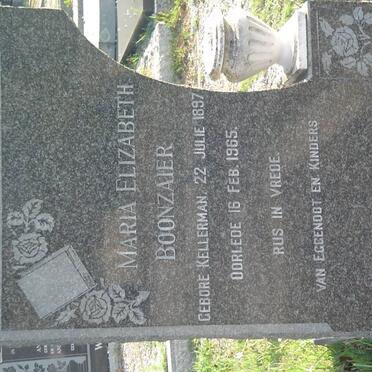 BOONZAIER Maria Elizabeth nee KELLERMAN 1897-1965
