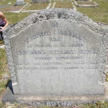 BOTHA Catharina Elizabeth nee ESTERHUIZEN -1945