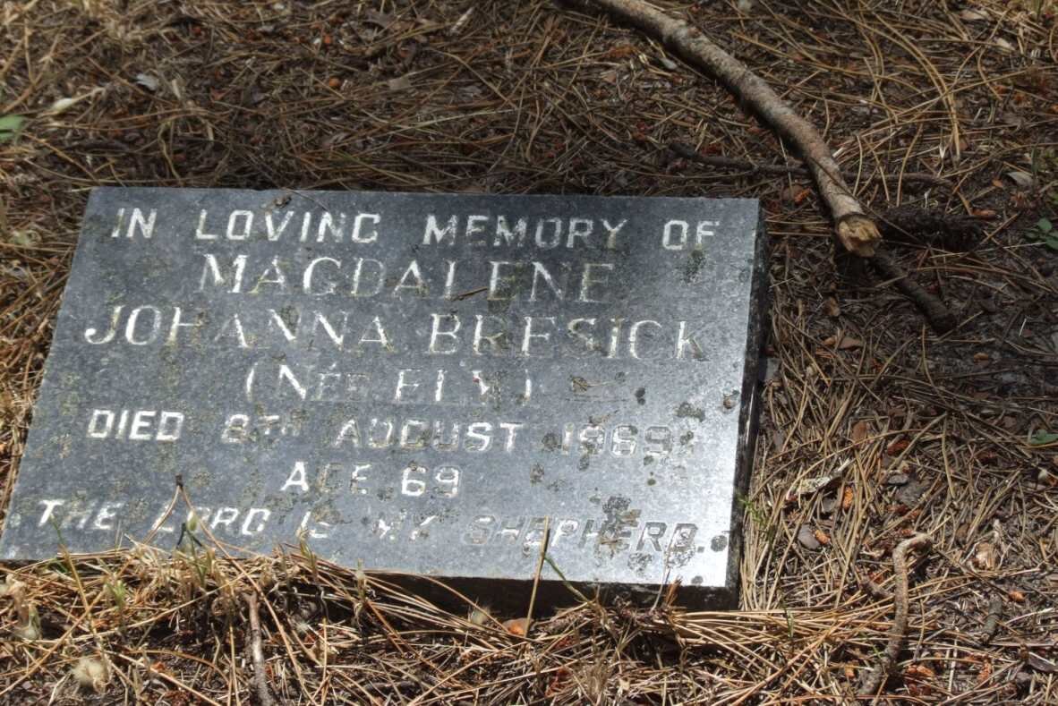 BRESICK Magdalene Johanna nee ELY -1969