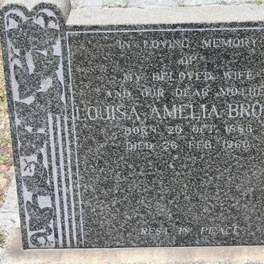 BROOKS Louisa Amelia  1886-1960