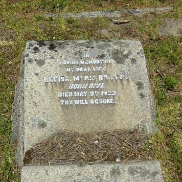 BRUYNS Louisa Mar? nee RIVE -1923