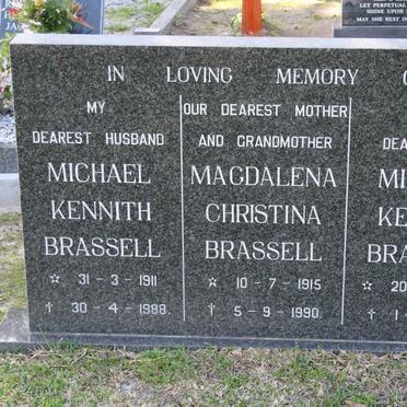 BRASSELL Michael Kennith 1911-1988 &amp; Magdalena Christina 1915-1990 :: BRASSELL Michael Kennith 1947-1964