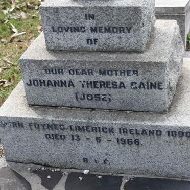 CAINE Johanna Theresa 1890-1966