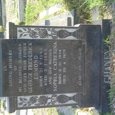 CHANEY George Frederick Edmond 1885-1965 &amp; Sophia Catherina 1894-1975