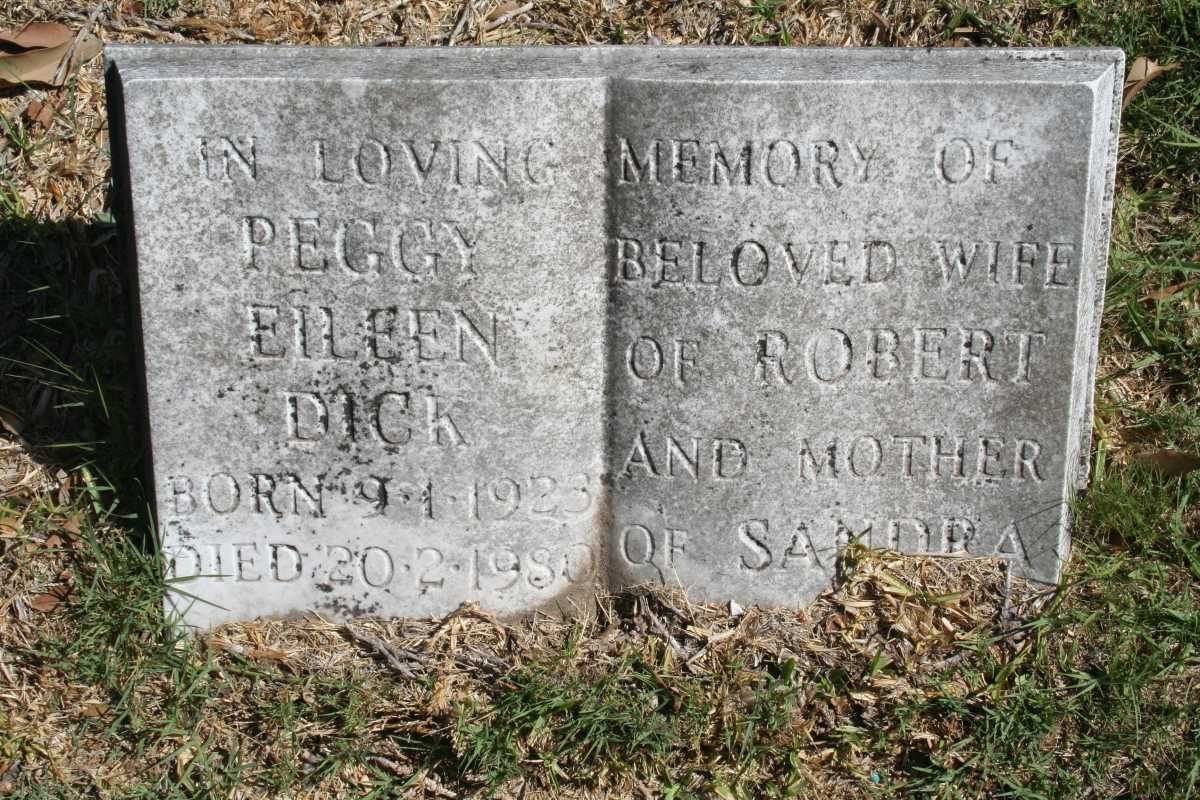 DICK Peggy Eileen 1923-1980