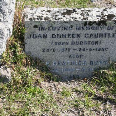 GAUNTLETT Joan Doreen nee DURSTON 1918-1950 :: DURSTON ?e Beatrice  1895-? :: ?