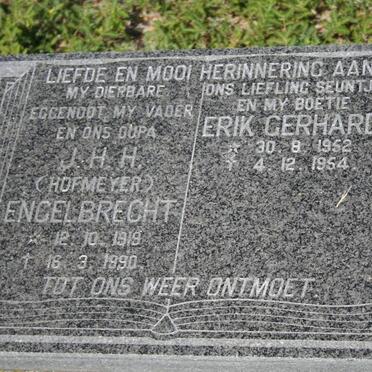 ENGELBRECHT J.H.H. 1919-1990 :: ENGELBRECHT Erik Gerhard 1952-1954