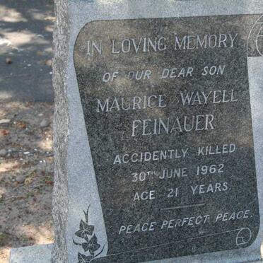 FEINAUER Maurice Wayell -1962