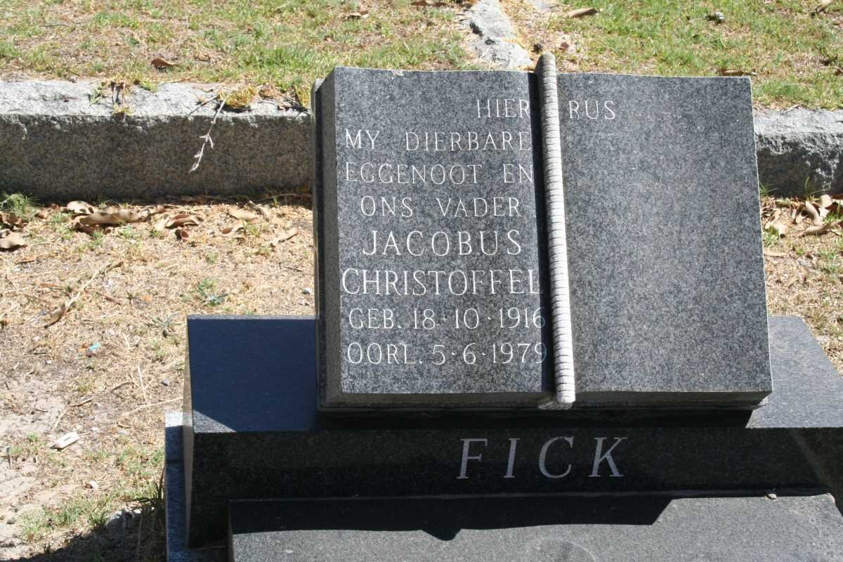 FICK Jacobus Christoffel 1916-1979