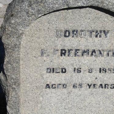 FREEMANTLE Dorothy F. -1959