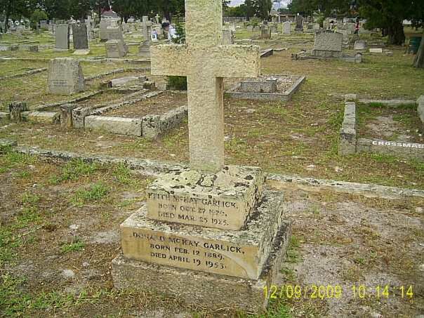 GARLICK Donald, McKAY 1889-1953 :: McKAY GARLICK Keith 192?-1925