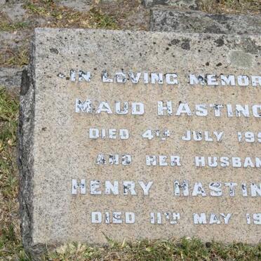 HASTINGS Henry -1957 &amp; Maud -1952