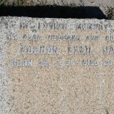 HART Gordon Cecil 1891-1960