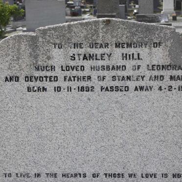 HILL Stanley 1892-1973 :: HILL Garkie