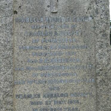 HOCKEY Charles Absolom -1936 &amp; Isabella Maria Eleanor -1930