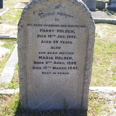 HOLDEN Harry -1942 &amp; Maria 1888-1947
