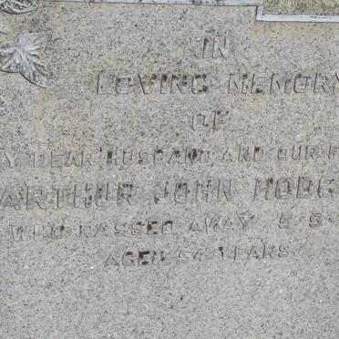 HODGSON Arthur John -1961