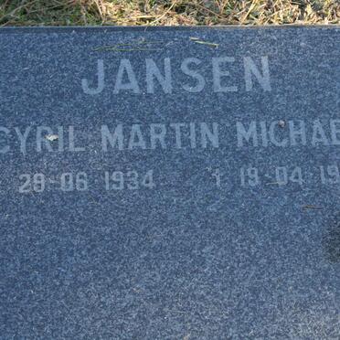 JANSEN Cyril Martin Michael 1934-1996