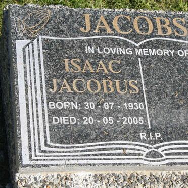 JACOBS Isaac Jacobus 1930-2005 