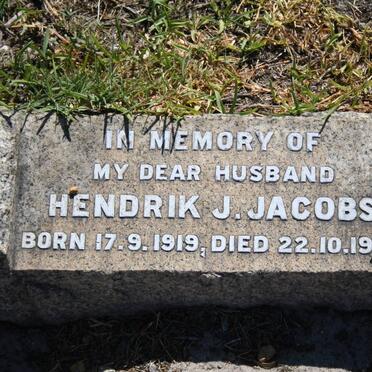 JACOBS Hendrik J. 1919-1951