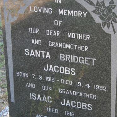 JACOBS Isaac -1918 :: JACOBS Santa Bridget 1918-1992