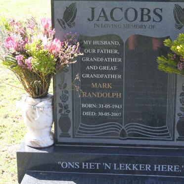 JACOBS Mark Randolph 1943-2007