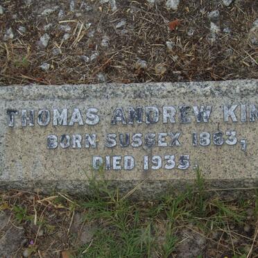 KING Thomas Andrew 1863-1935