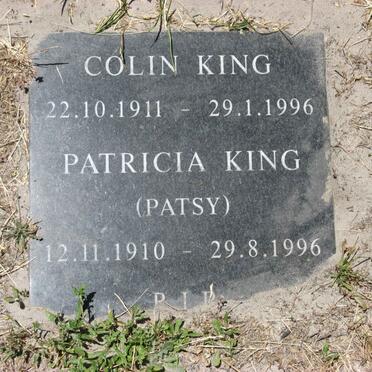 KING Colin 1911-1996 &amp; Patricia 1910-1996