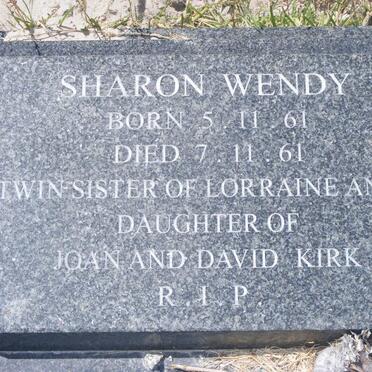 KIRK Sharon Wendy 1961-1961
