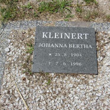 KLEINERT Johanna Bertha 1904-1996