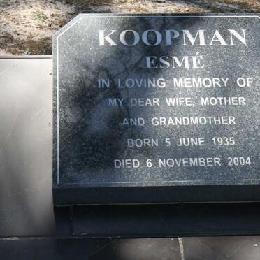KOOPMAN Esmé 1935-2004