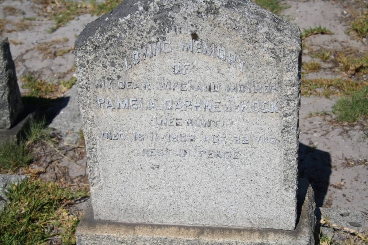 KOCK Pamela Daphne, de nee HUNT -1952