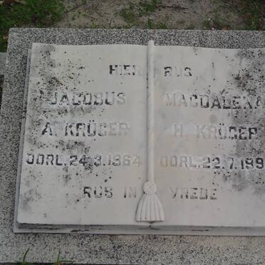 KRÜGER Jacobus A. -1964 &amp; Magdalena H. -1993